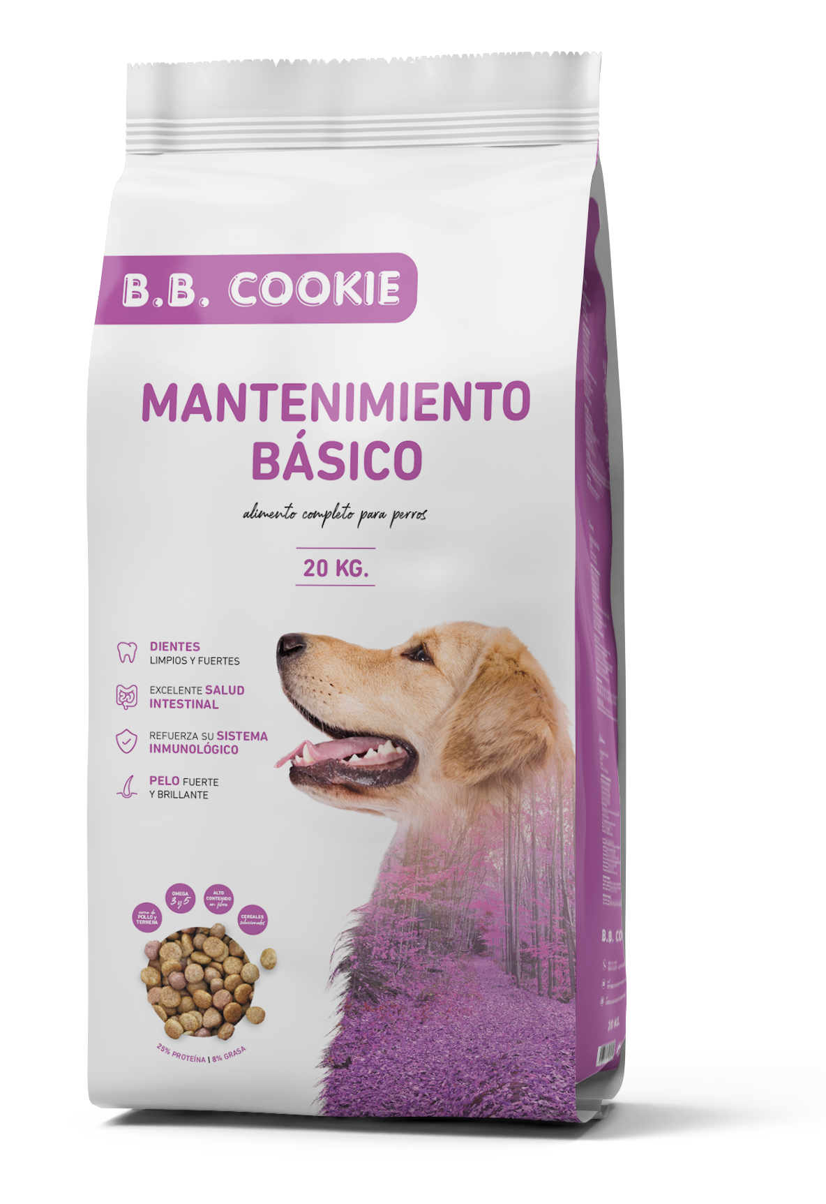 Crocchette per Cani B.B. COOKIE kg.20 - Con Pollo e Vitello Primi Ingredienti