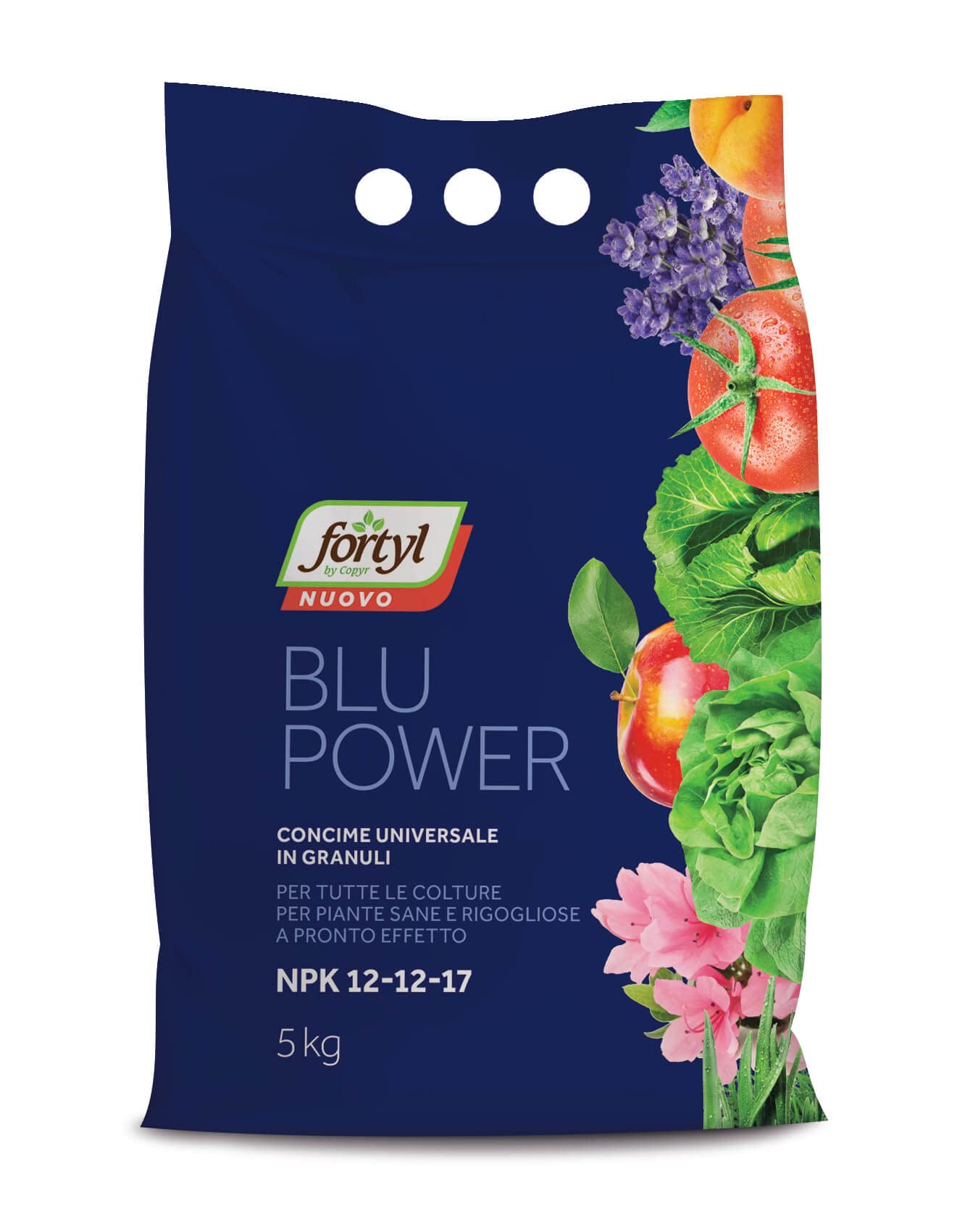 Copyr | Fortyl blue power sacco 5 kg. Concime universale in granuli. NPK 12-12-17.