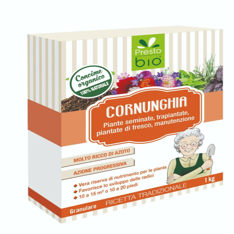 CONCIME BIOLOGICO A BASE DI CORNUNGHIA A RILASCIO VELOCE