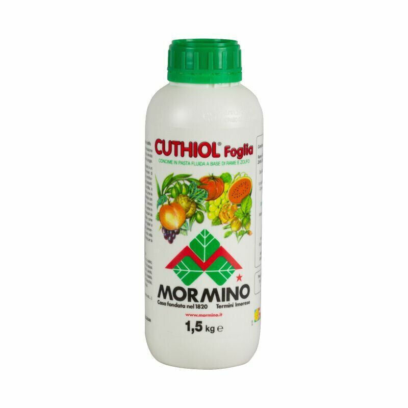 CUTHIOL FOGLIA MORMINO CONCIME A BASE DI RAME E ZOLFO KG 1.5 FUNGICIDA