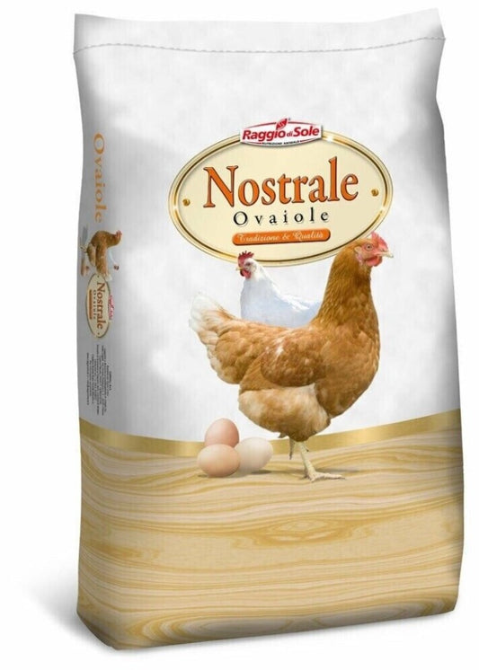 MANGIME COMPLETO GALLINE OVAIOLE IN PELLET RAGGIO DI SOLE PER MIGLIORAMENTO PRODUZIONE DELLEUOVA 10KG/22KG