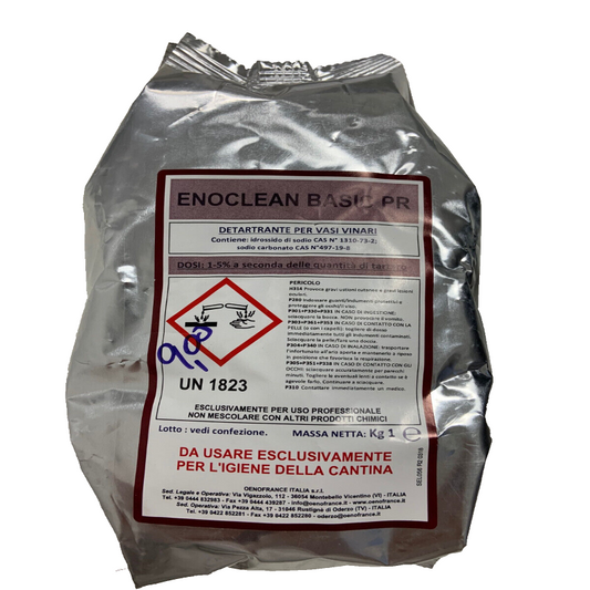 Detartarizzante e Detergente ENOCLEAN per Vasi Vinari ed Attrezzature 1KG